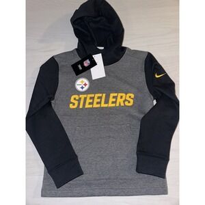 NFL Nike Pittsburgh Steelers Team Pullover Hoodie Youth Size Medium Size 10/12